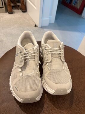 On Running womens Neutral Beige Athletic Sneakers
